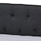 Baxton Studio Delora Dark Grey Full Size Daybed with Roll-Out Trundle Bed 158-9663 - alternate 8